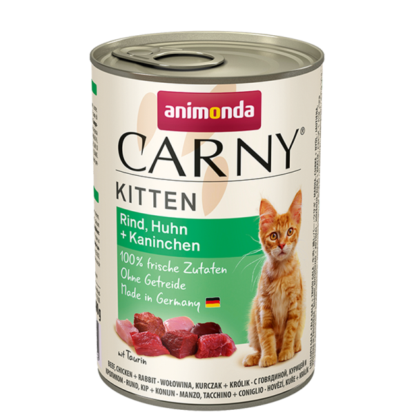 Animonda Cat Dose Carny Kitten Rind & Huhn & Kaninchen 400g