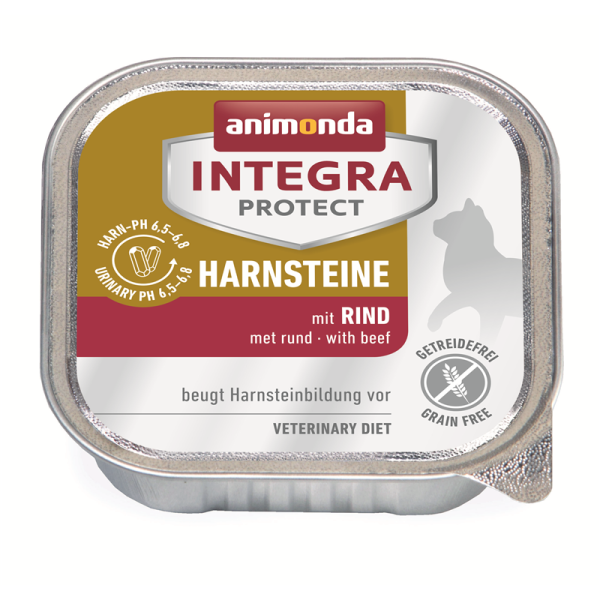 Animonda Cat Schale Integra Protect Harnsteine mit Rind 100g
