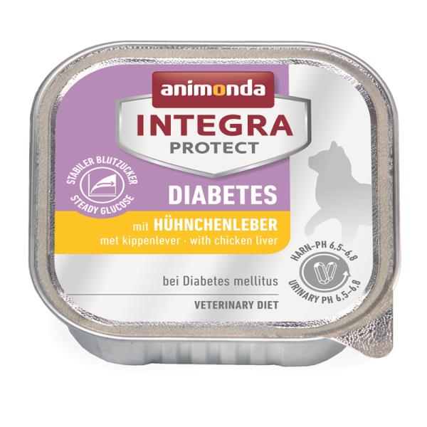 Animonda Cat Schale Integra Protect Diabetes mit Hühnchenleber 100g