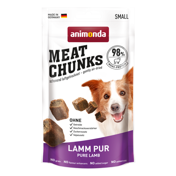 Animonda Dog Snack Meat Chunks Lamm pur 60g