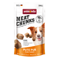 Animonda Dog Snack Meat Chunks Pute pur 60g,...
