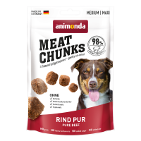 Animonda Dog Snack Meat Chunks Rind pur 80g,...
