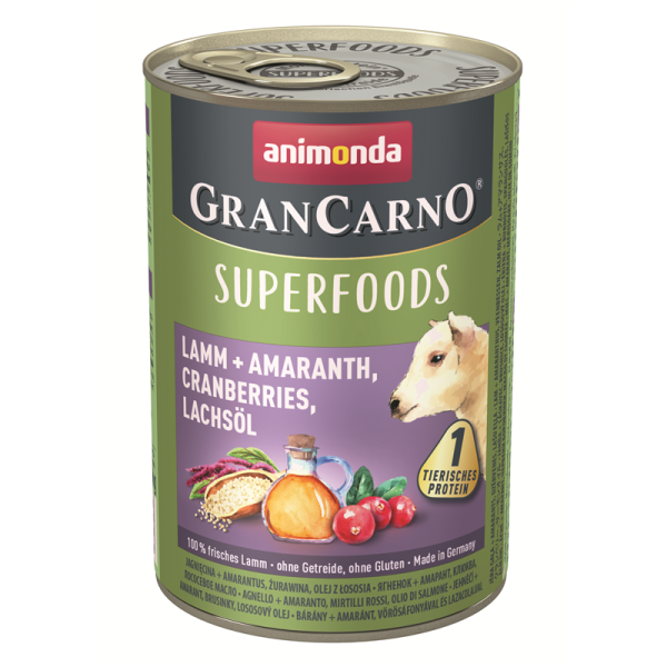 Animonda Dog Dose GranCarno Adult Superfood Lamm + Amaranth 400g