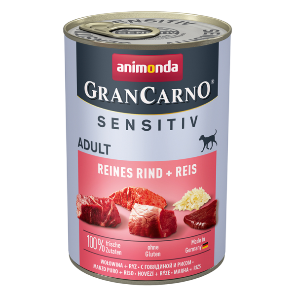 Animonda GranCarno Adult Sensitive Reines Rind + Reis 400g