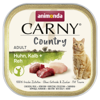 Animonda Cat Schale Carny Country Adult Huhn, Kalb + Reh...