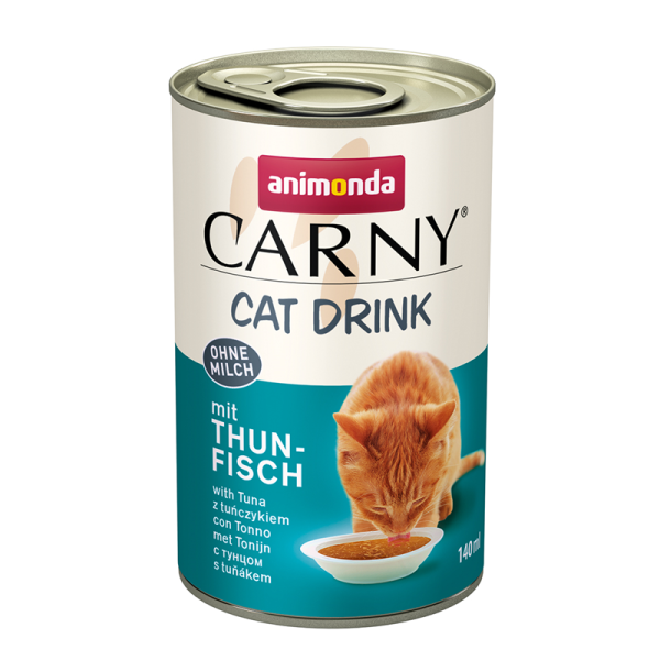 Animonda Carny Adult Cat Drink mit Thunfisch140ml, Ergänzungsfuttermittel für ausgewachsene Katzen