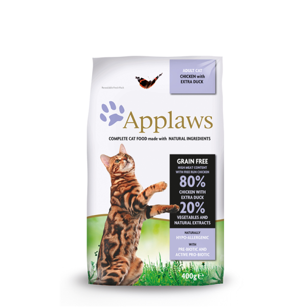 Applaws Katzen Trockenfutter Hünchen und Ente 400 g