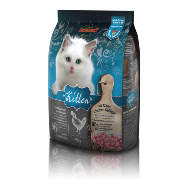 LEONARDO Kitten 400 g, Trockenfutter für Kätzchen bis zu einem Jahr und Katzenmütter