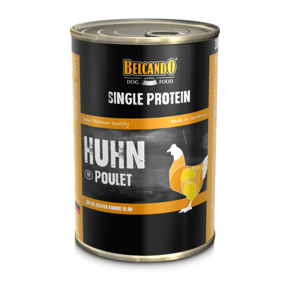 BELCANDO Dose Single Protein Huhn 400 g, Hochwertiges, sortenreines Nassfutter.