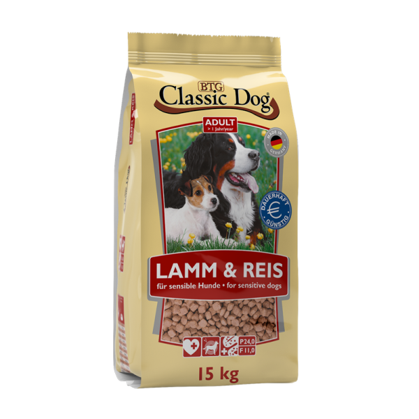 Classic Dog Lamm & Reis 15kg