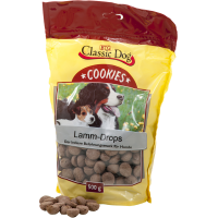 Classic Dog Snack Cookies Lamm-Drops 500g