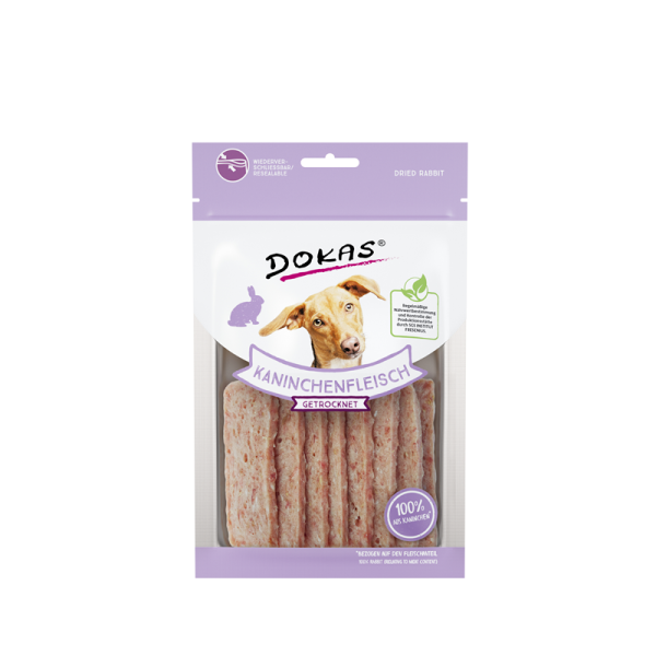 Dokas Hunde Snack Kaninchenfleisch getrocknet 70 g
