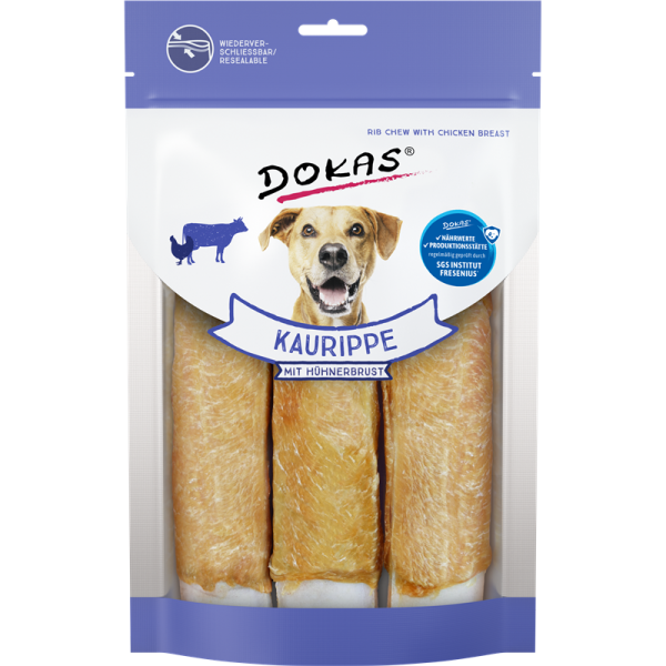 Dokas Kaurippe mit Hühnerbrustfilet 210g, Nahrungsergänzungsmittel für Hunde