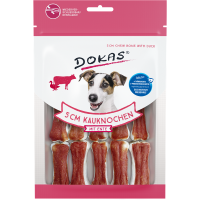 Dokas Hunde Snack 5 cm Kauknochen mit Ente 12 Stück