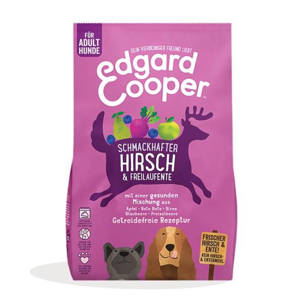 Edgard & Cooper Dog Hirsch & Ente Adult 12 kg, Hunde Trockenfutter