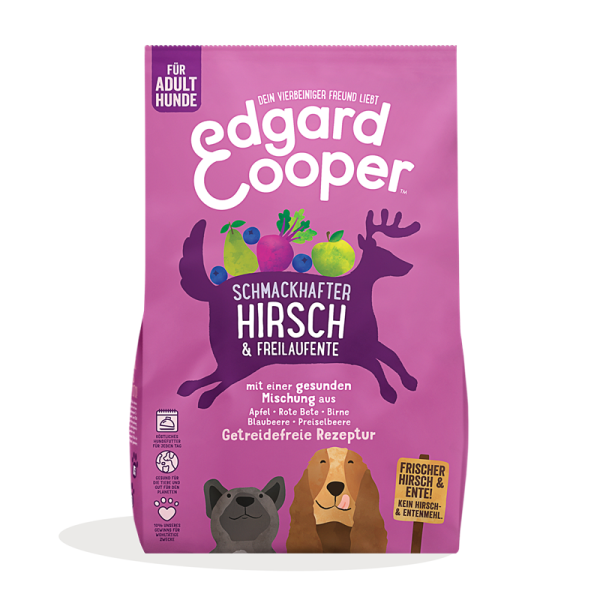Edgard & Cooper Dog Hirsch & Ente Adult 2.5 kg, Hunde Trockenfutter