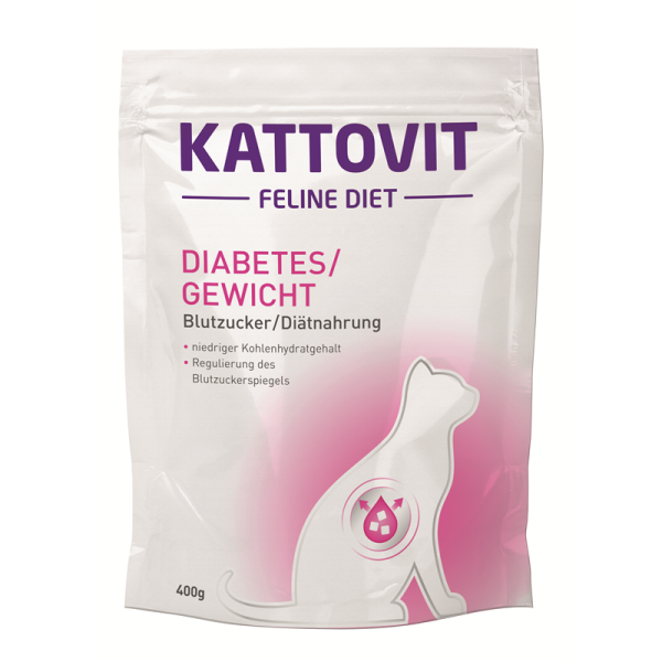 Kattovit Feline Diet Diabetes/Gewicht 400g, Diät-Alleinfuttermittel für Katzen