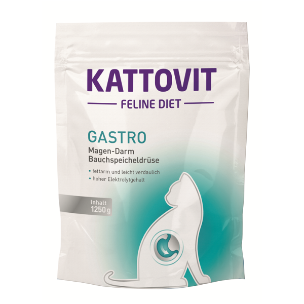Kattovit Feline Diet Gastro 1250g, Diät-Alleinfuttermittel für Katzen