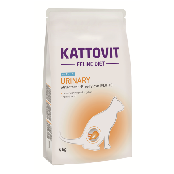 Kattovit Feline Diet Urinary Thunfisch 4kg, Diät-Alleinfuttermittel für Katzen