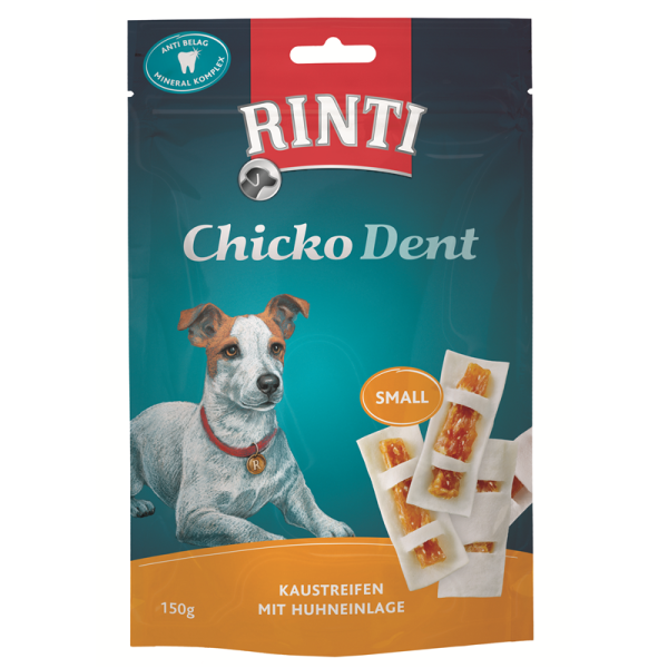 Rinti Chicko Dent Huhn Small 150g, Ergänzungsfuttermittel für Hunde.