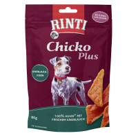 Rinti Chicko Plus Knoblauchecken 80g, Artgerechte Snacks...