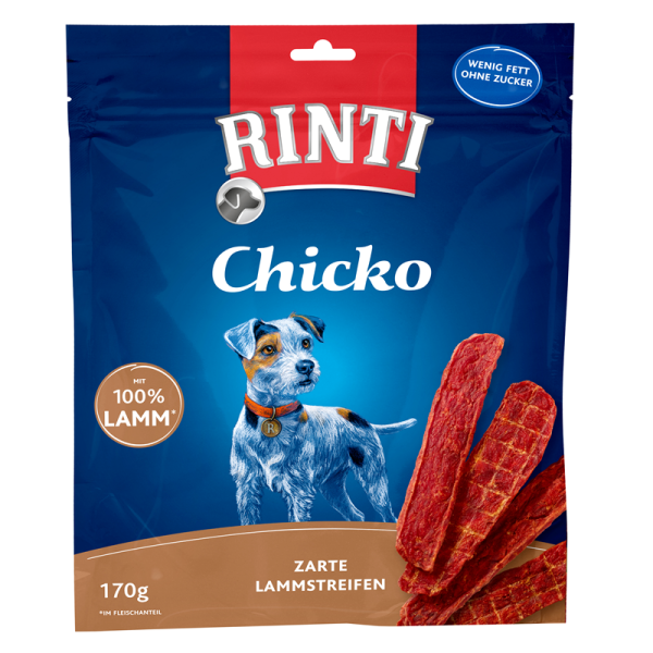 Rinti Snack Chicko Lamm 170g, Artgerechte Snacks für Hunde