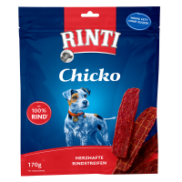 Rinti Snack Chicko Rind 170g, Knusprige Streifen mit 100%...