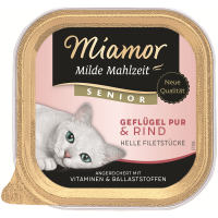 Miamor Milde Mahlzeit Senior Geflügel Pur & Rind...