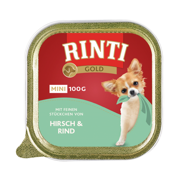 Rinti Gold mini Huhn & Gans 100g, Alleinfuttermittel für Hunde.