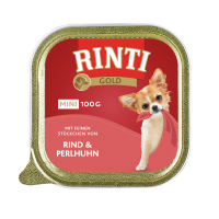 Rinti Gold mini Rind & Perlhuhn 100g
