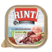 Rinti Kennerfleisch Plus Geflügelherzen & Nudeln...