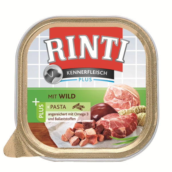 Rinti Kennerfleisch Plus Wild & Pasta 300g