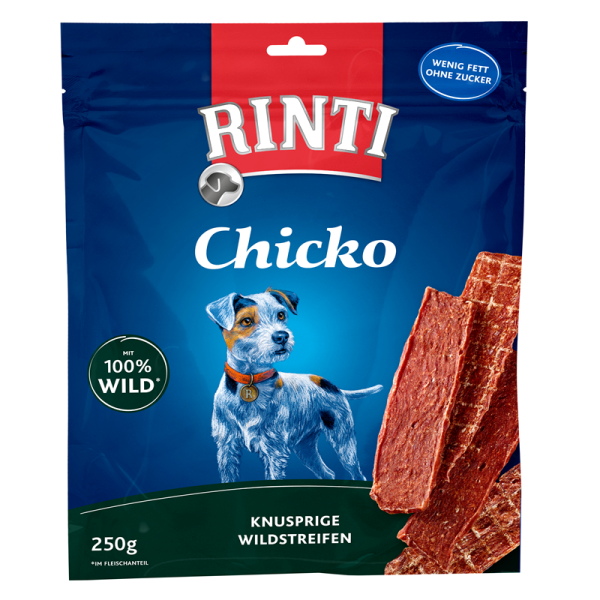 Rinti Chicko Wild Vorratspack 250g, Artgerechte Snacks für Hunde
