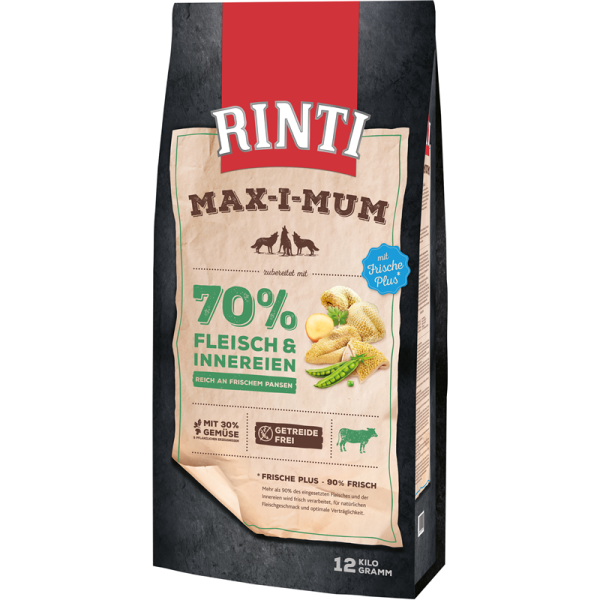 Rinti Max-i-mum Pansen 12kg, Alleinfuttermittel für ausgewachsene Hunde.