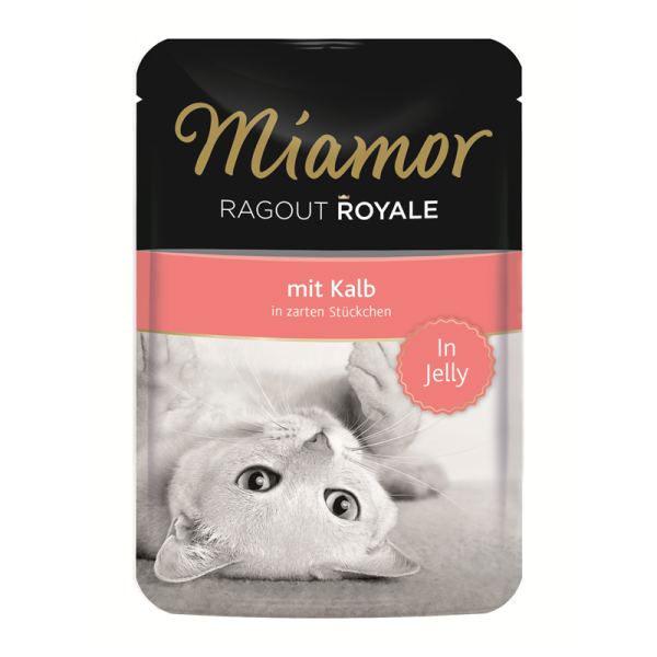 Miamor Ragout Royale Kalb 100g, Ein königlicher Katzengenuss.
