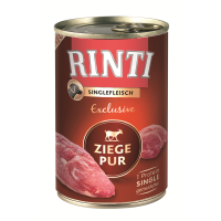 Rinti Singlefleisch Exclusive Ziege Pur 400g, Vollnahrung...