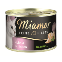 Miamor Feine Filets Naturell Huhn & Schinken 156g Dose
