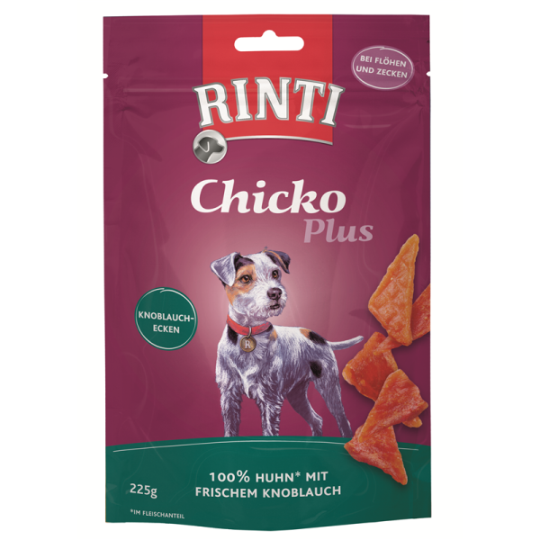 Rinti Chicko Plus Knoblauchecken 225g, Artgerechte Snacks für Hunde