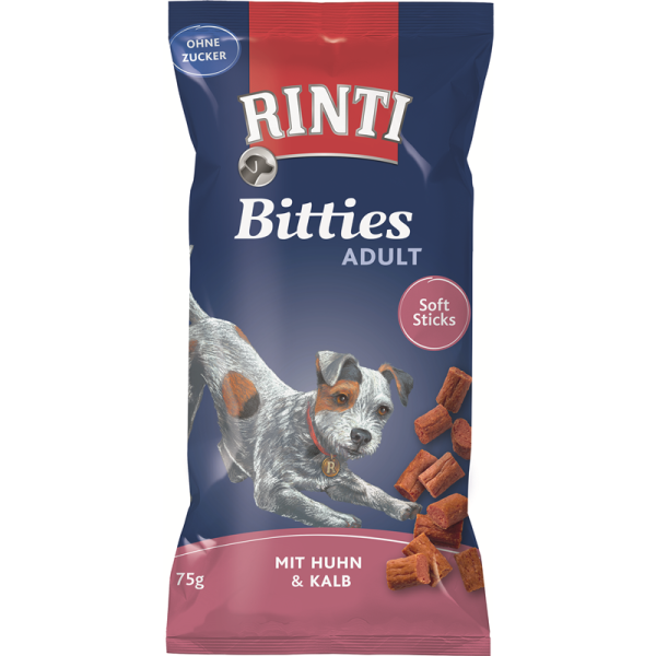 Rinti Snack Bitties Huhn+Kalb 75g, Snack für Hunde