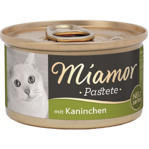 Miamor Kaninchen 85g, Zarte Fleischpastete