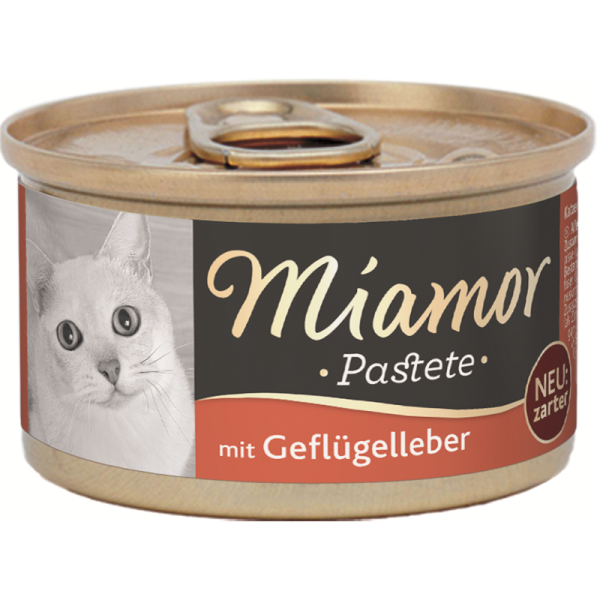 Miamor Geflügelleber 85g, Zarte Fleischpastete