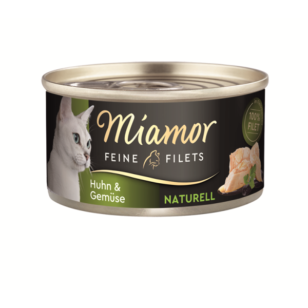 Miamor Feine Filets Naturell Huhn & Gemüse 80g