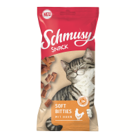 Schmusy Snack Soft Bitties mit Huhn 60g,...