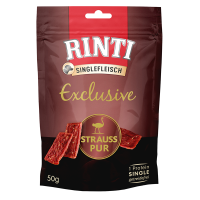 RINTI Exclusive Snack Strauß 50g, Snack mit...