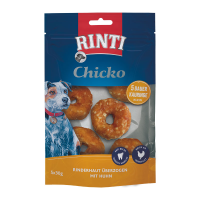 Rinti Chicko Dauer-Kauringe klein mit Huhn 5x30g, extra...