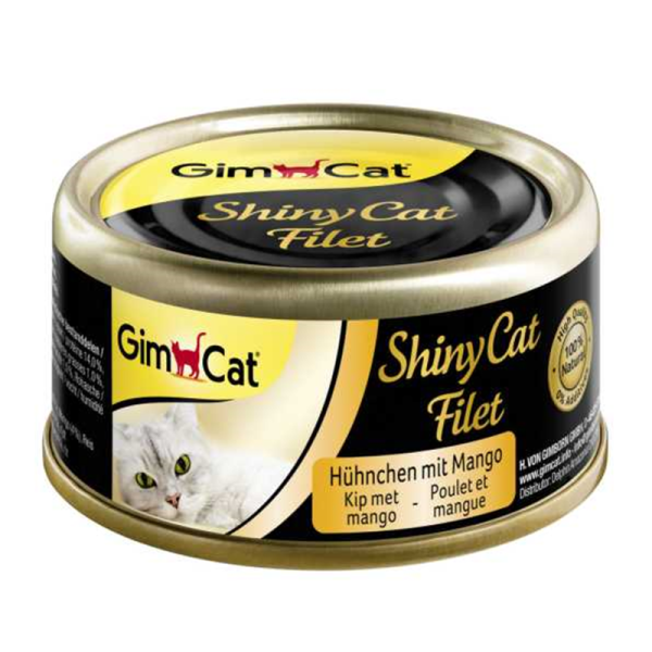 ShinyCat Filet Hühnchen+Mango 70g, Ergänzungsfutter für Katzen