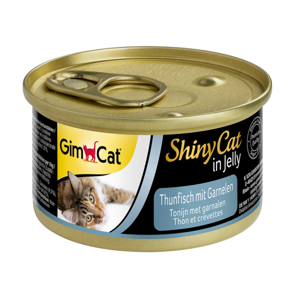 ShinyCat Thunfisch mit Garnelen 70g, Ergänzungsfutter für Katzen