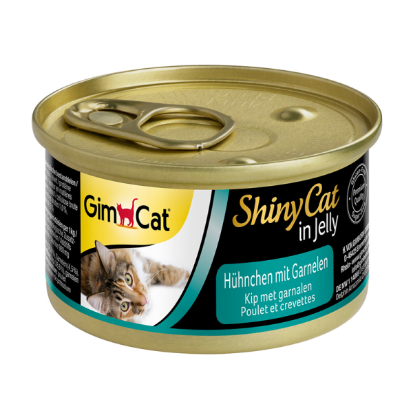 ShinyCat Hühnchen mit Garnelen 70g, Ergänzungsfutter für Katzen