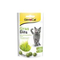 GimCat GrasBits 40g, Köstliche Snacks mit...