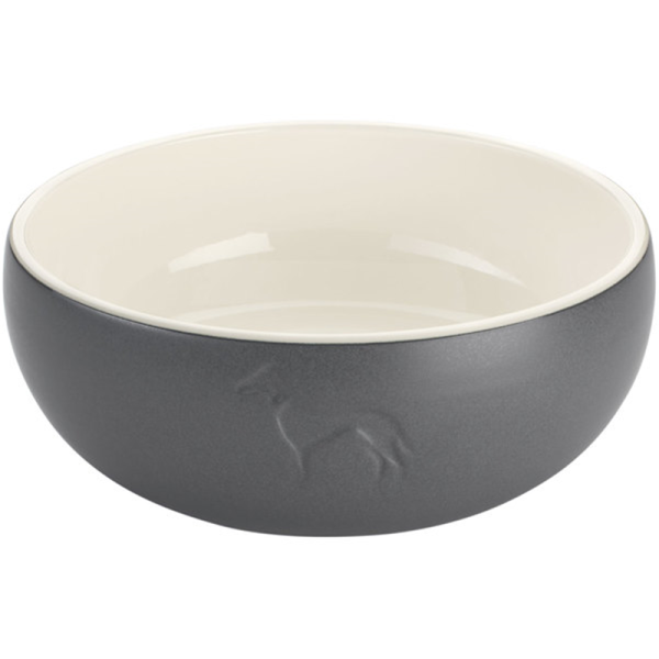 Hunter Keramik-Napf Lund grau 550 ml, Hundezubehör
